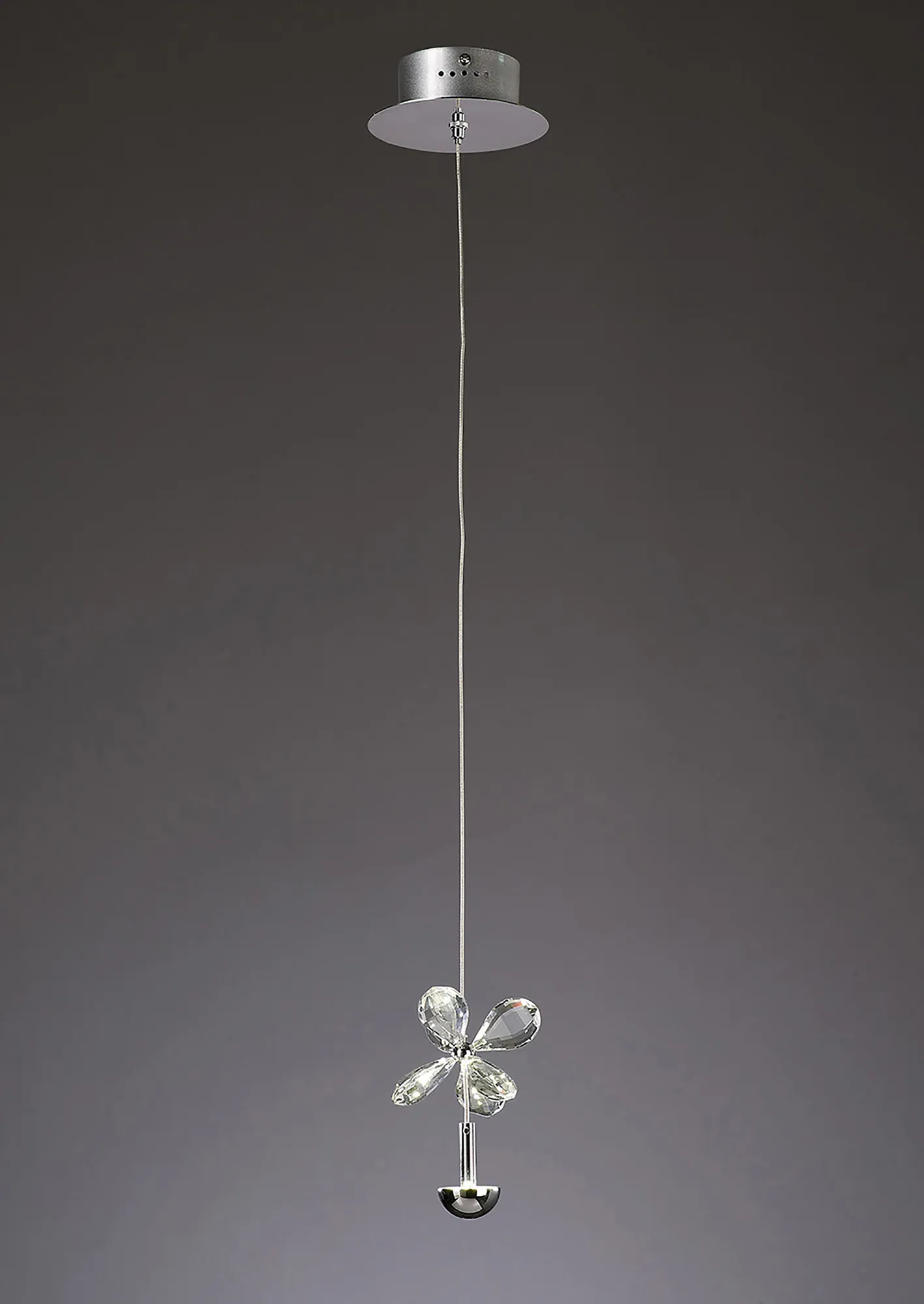 Aviva Crystal Ceiling Lights Diyas Single Crystal Pendants